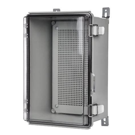 exterior electrical box clear cover hidge|plastic electrical enclosures.